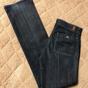 7 for All Mankind Straight Leg Jeans - Size 28